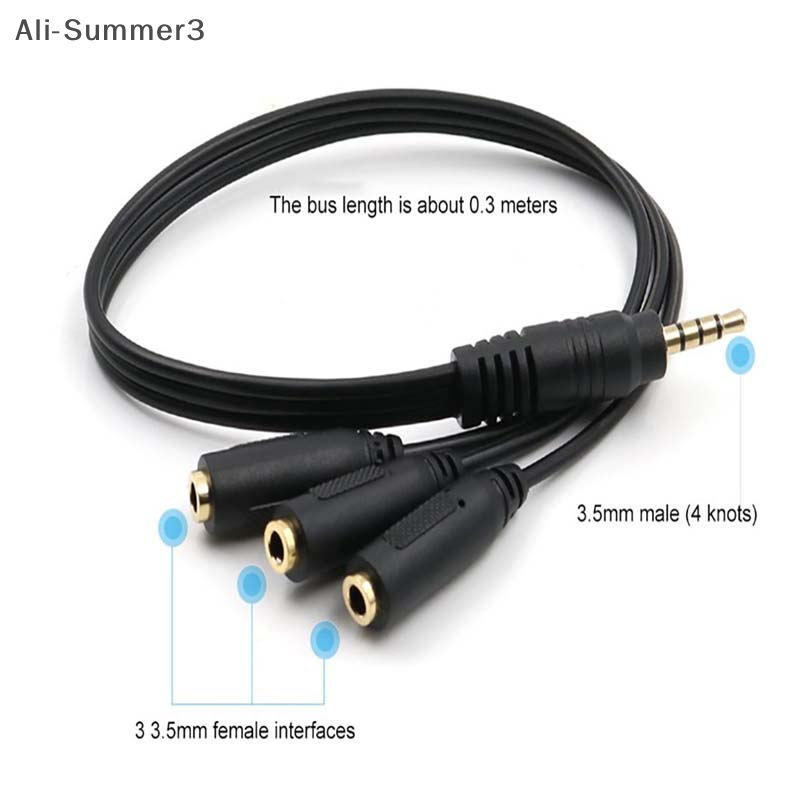 3.5mm 3 Way Port Aux Multi Hea - đánh giá và giá Earphone Splitter Jack