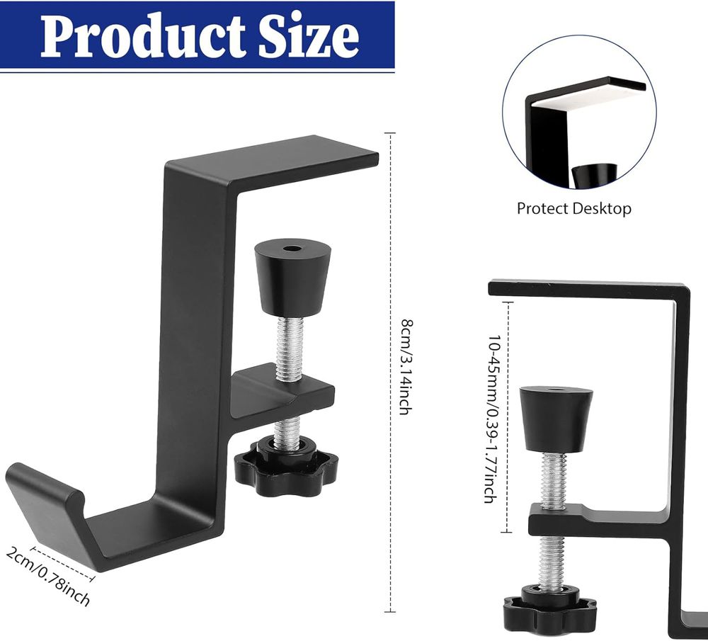 Aluminum Alloy Headphone Hook  - đánh giá và giá Headphone Stand Desk