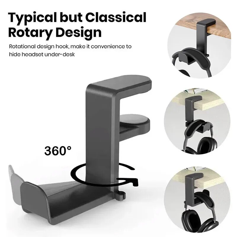 No Punch Headset Holder Deskto - đánh giá và giá Headphone Stand Desk