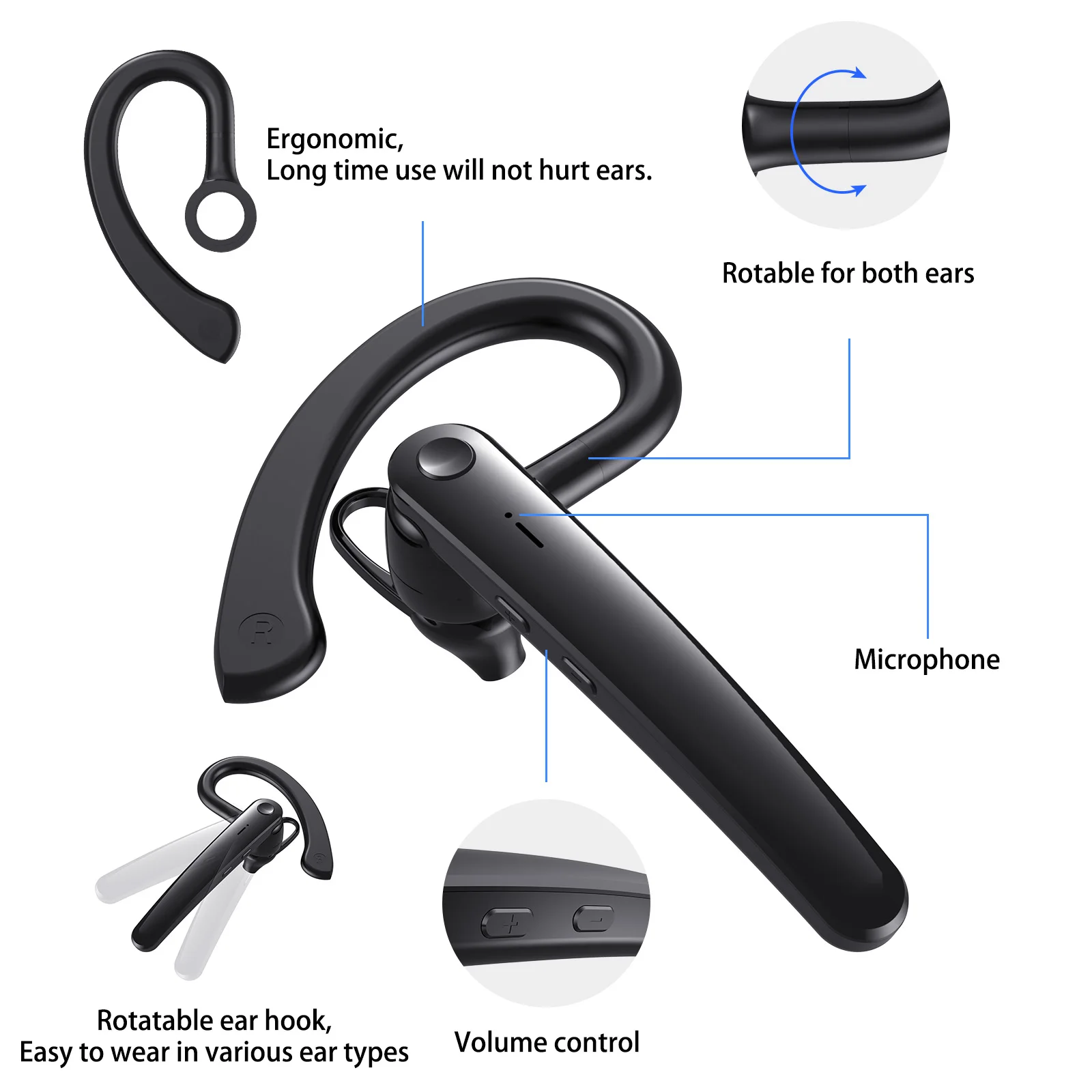 Wireless Bluetooth Headphones  - đánh giá và giá Noise Cancelling Headphone